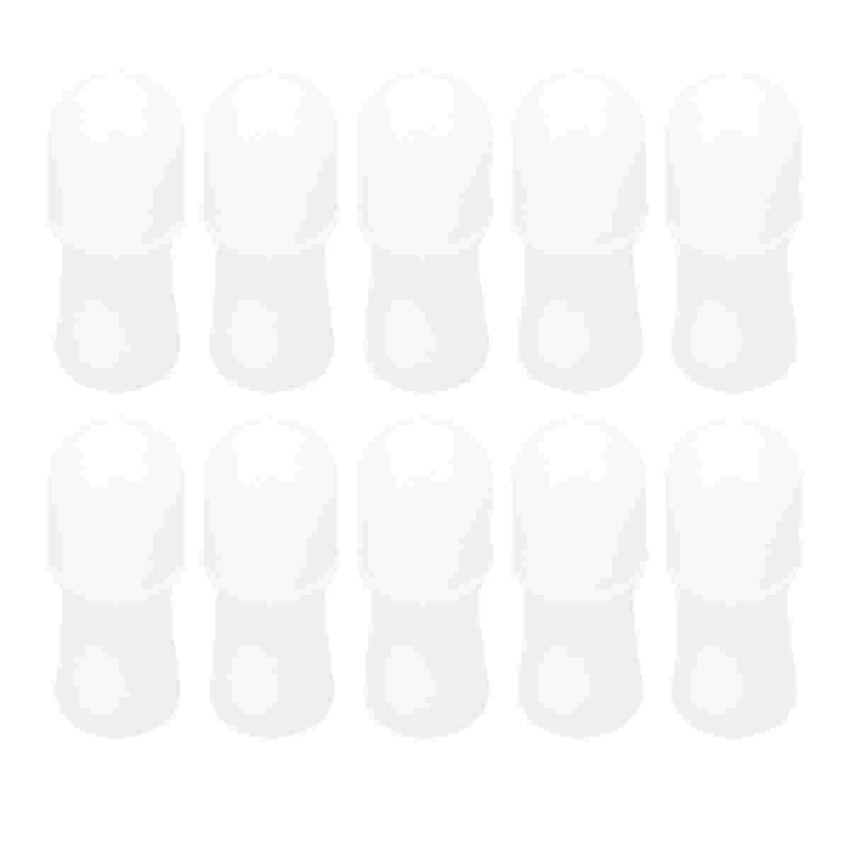 10 Pcs Travel Bottles for Toiletries Roll-on Portable Roller Subpackaging White Empty