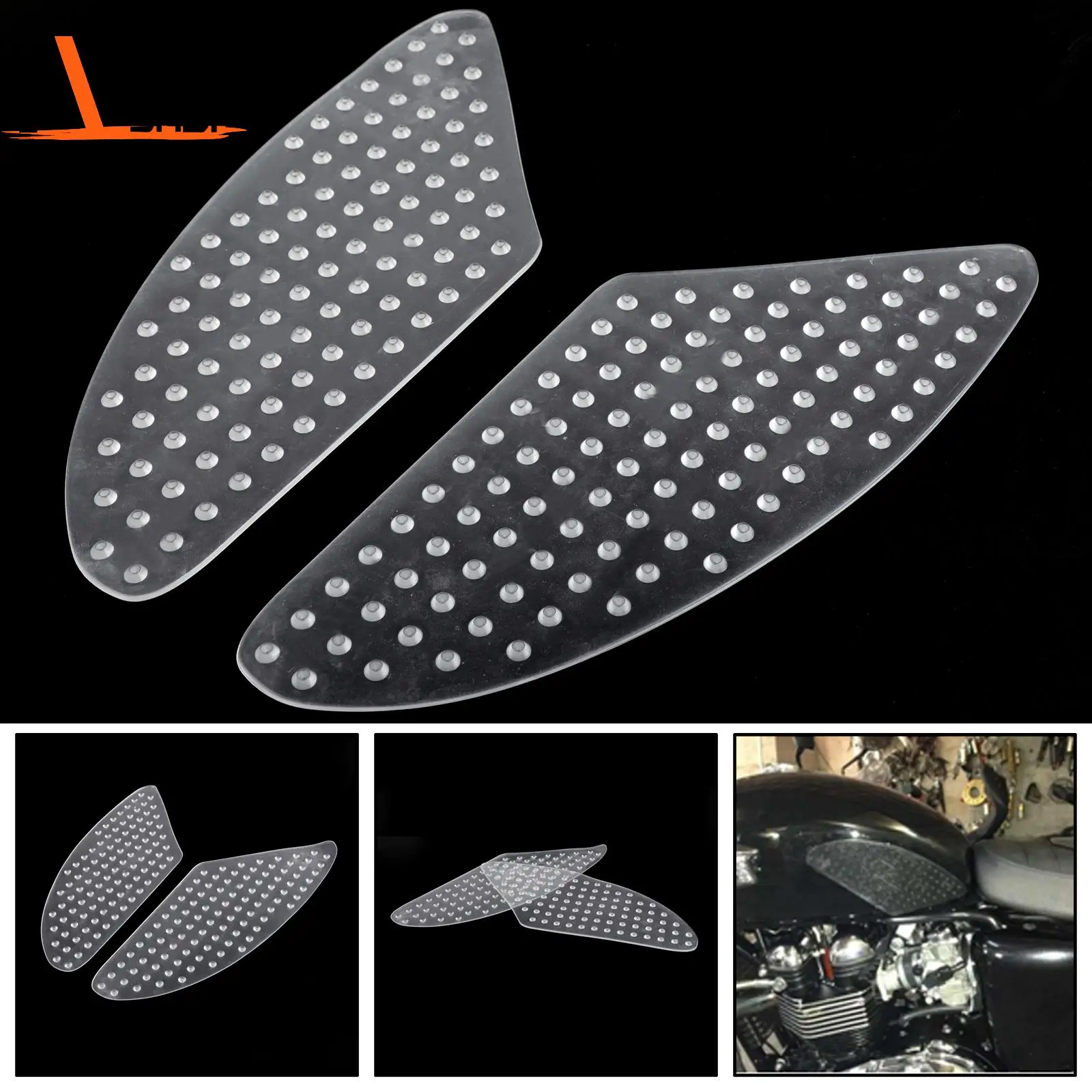 Tank Traction Pad Side Gas Knee Grip Protector for Yamaha FZ1 FZ8 R1 R6 2001-2013