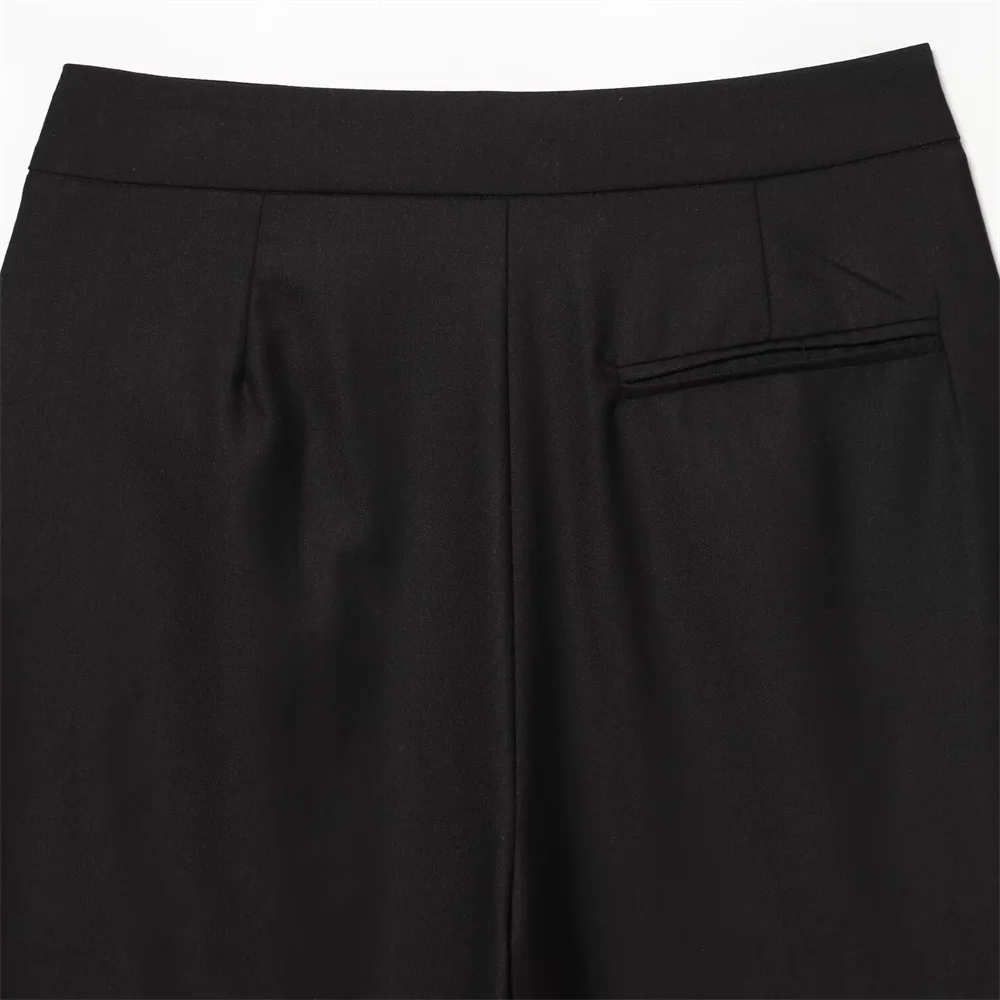 الخريف والشتاء الملابس النسائية الجديدة النمط الفرنسي تصميم سستة الديكور منتصف الخصر السراويل نسخة البالون العائمة #5