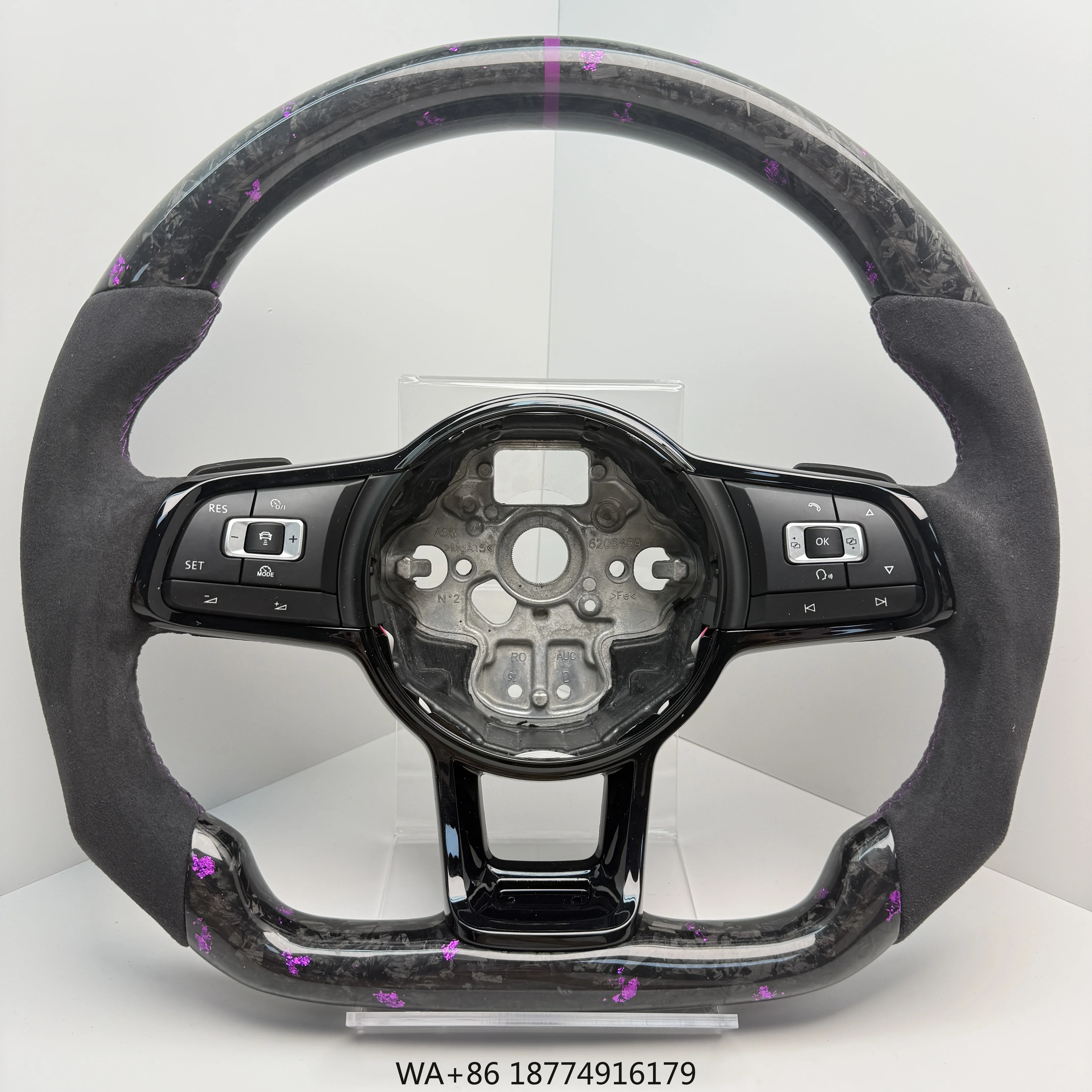 

Flat Bottom Sport Forged Carbon Steering Wheel for 5 6 7 7.5 R MK5 MK6 MK7 GTI B6 B7 Jetta