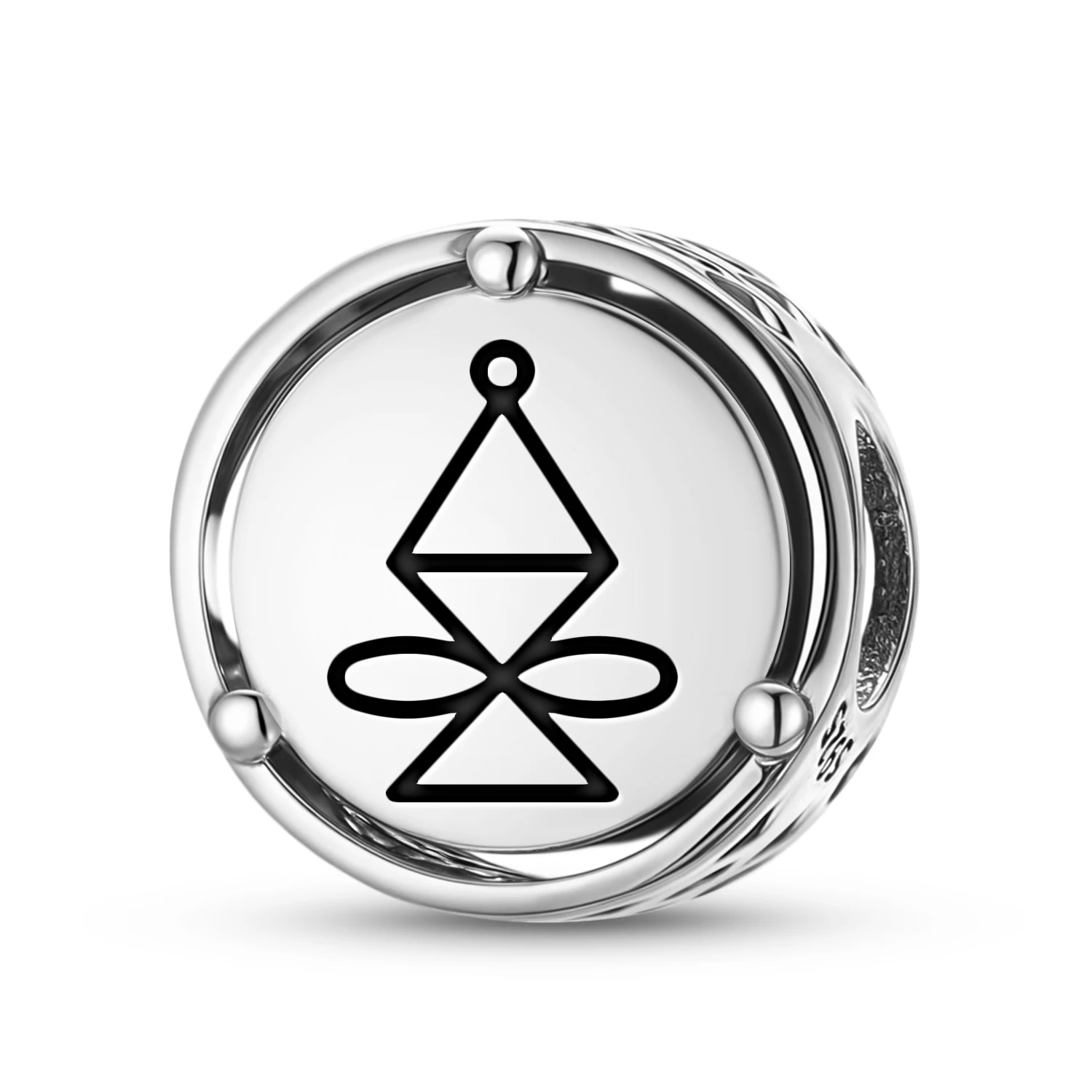 

Шарм из стерлингового серебра 925 пробы «Рейки ХАЛУ», подходит для оригинальных браслетов, аксессуары для самостоятельного изготовления украшений, семейный бусинный шарм