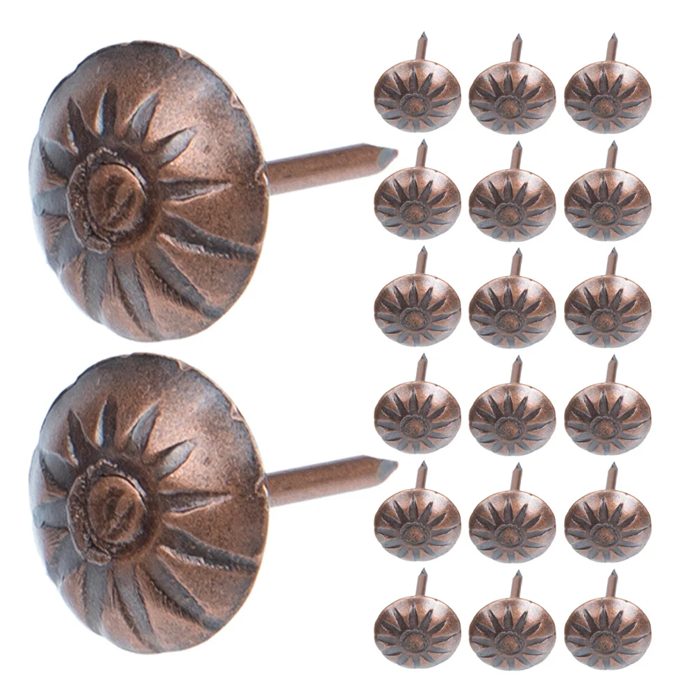 1000Pcs Upholstery Tacks Decorative Furniture Nails Retro Chic Design for Sofa DIY Upholstery Tacks Decorative