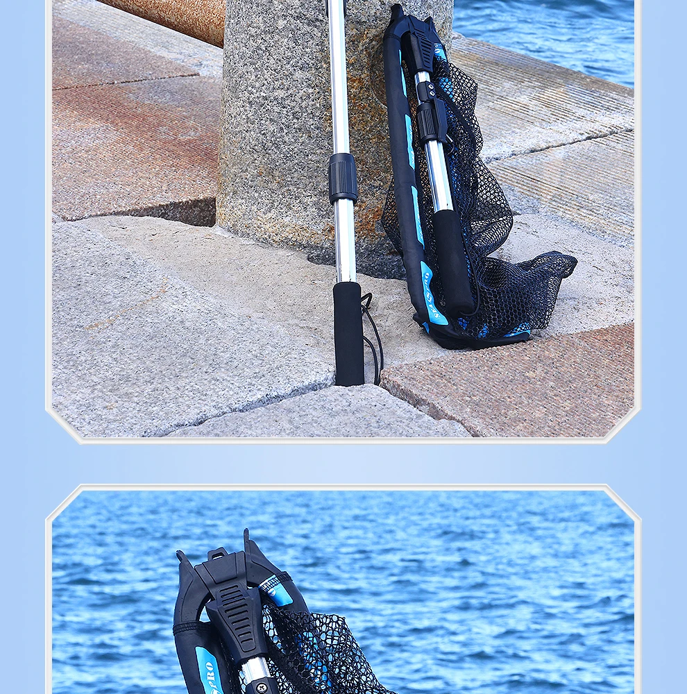 WEIHE 1 Stück Tragbares Faltbares Dreiecknetz 14 # Ausziehbarer Schwimmender Fischskimmer Langlebiges Angelzubehör für Einfachen Fang und Erhaltung – Detail 19