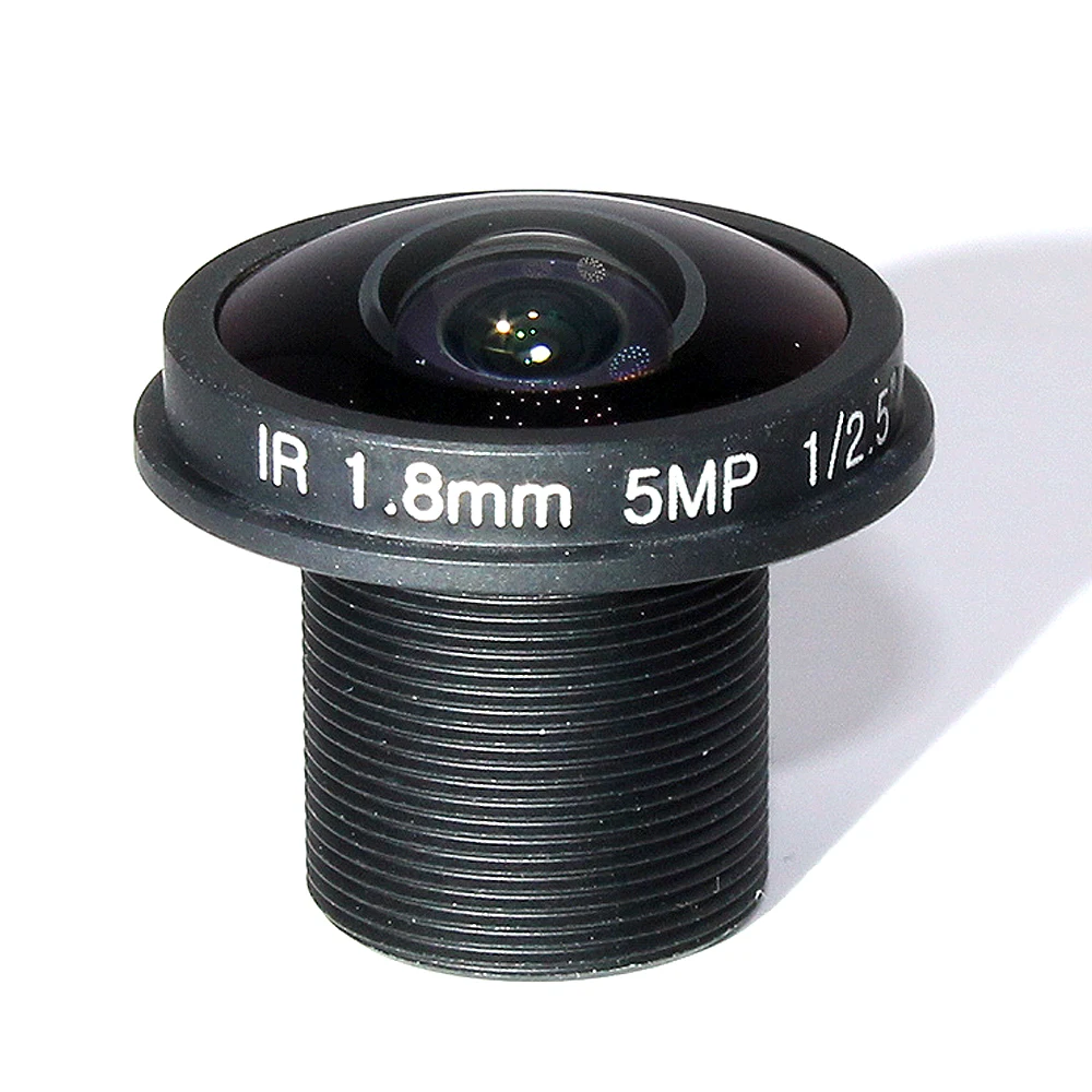 5MP Fisheye HD Lens 1.8mm M12 180 Degree Wide Viewing Angle F2.0 1/2.5