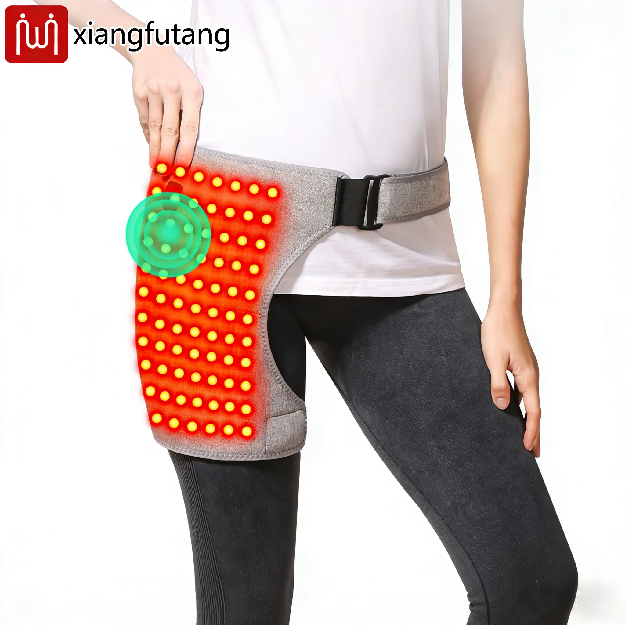 

Портативный красный свет с электрическим подогревом, поддержка бедер, вибрационный массажер, облегчает боль в суставах, усталость, артрит, расслабление мышц