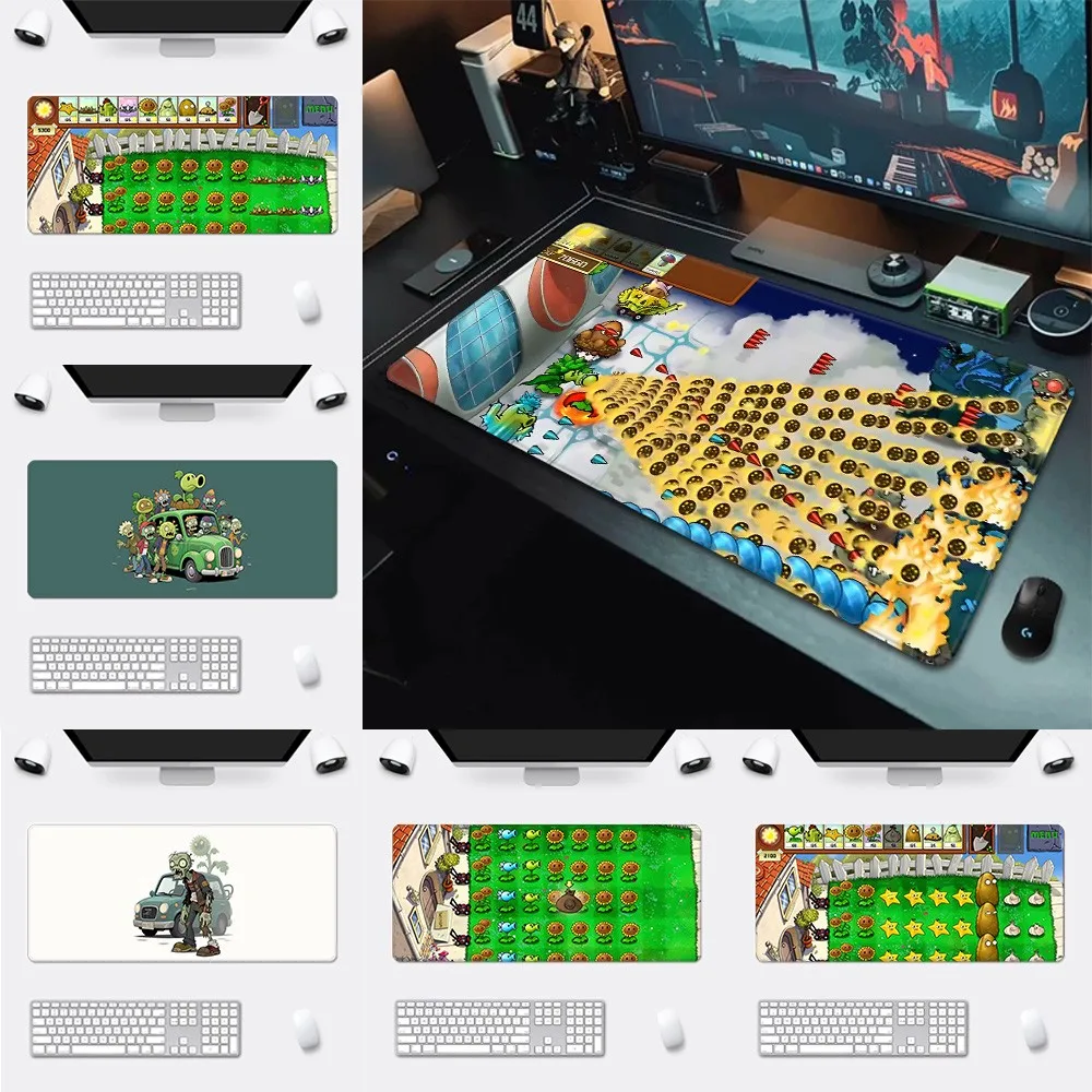 Plants vs Zombies   Quirky Pattern Game Mousepad Large Pads Rubber Mouse Mat MousePad Desk Gaming Mousepad Cup Mat