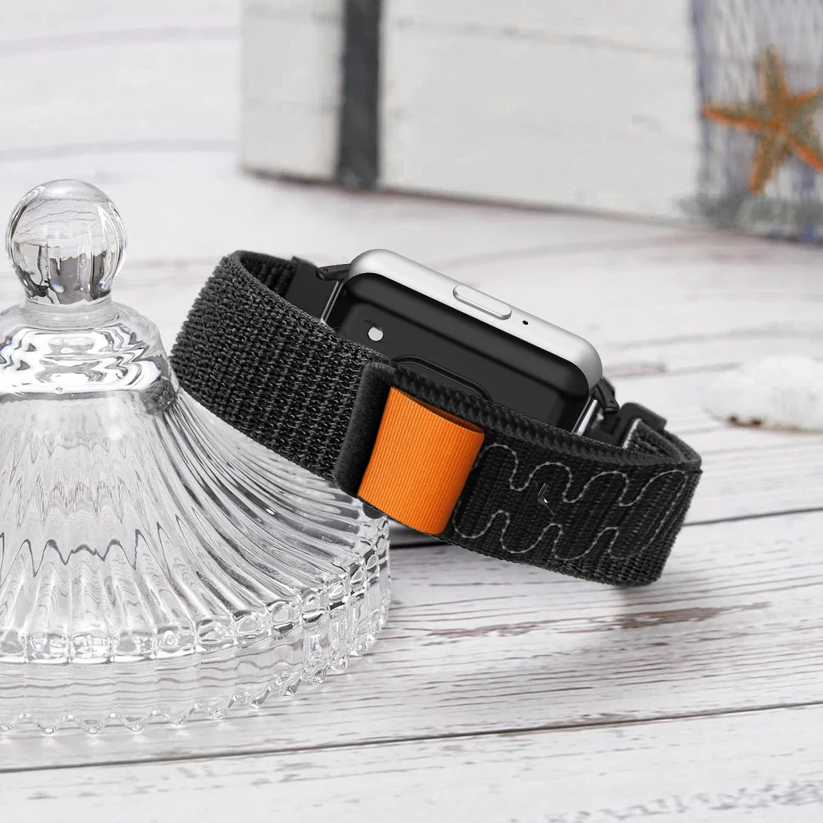 حزام مسامي لساعة Samsung Galaxy Fit 3 المصنوعة من النايلون وحزام معصم قابل للاستبدال لساعة Galaxy Fit 3 الرياضية