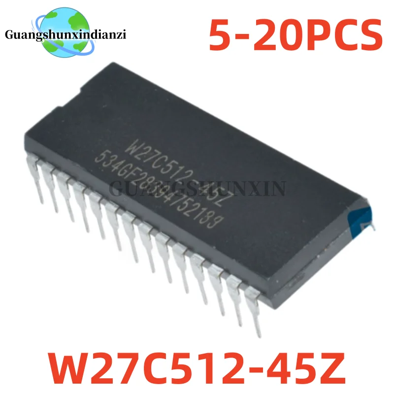 5-20Pcs Brand New Original W27C512-45Z  W27C512 45Z DIP-28 Best Quality transistor In Stock