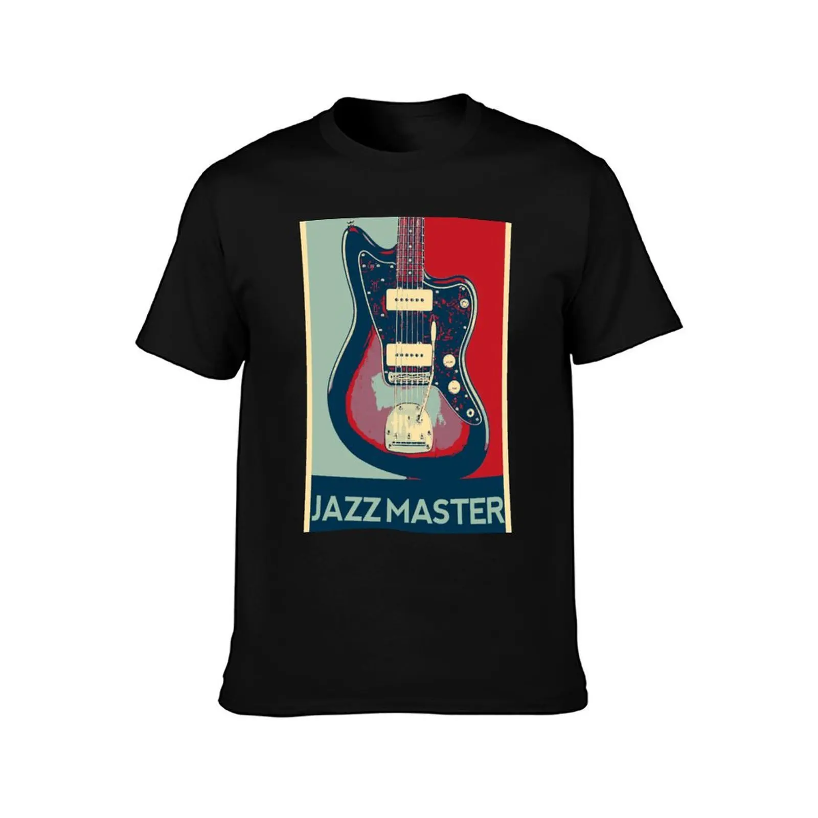 jazzmaster electric guiatr in Poster style T-Shirt t shirts for man slim fit T-Shirt