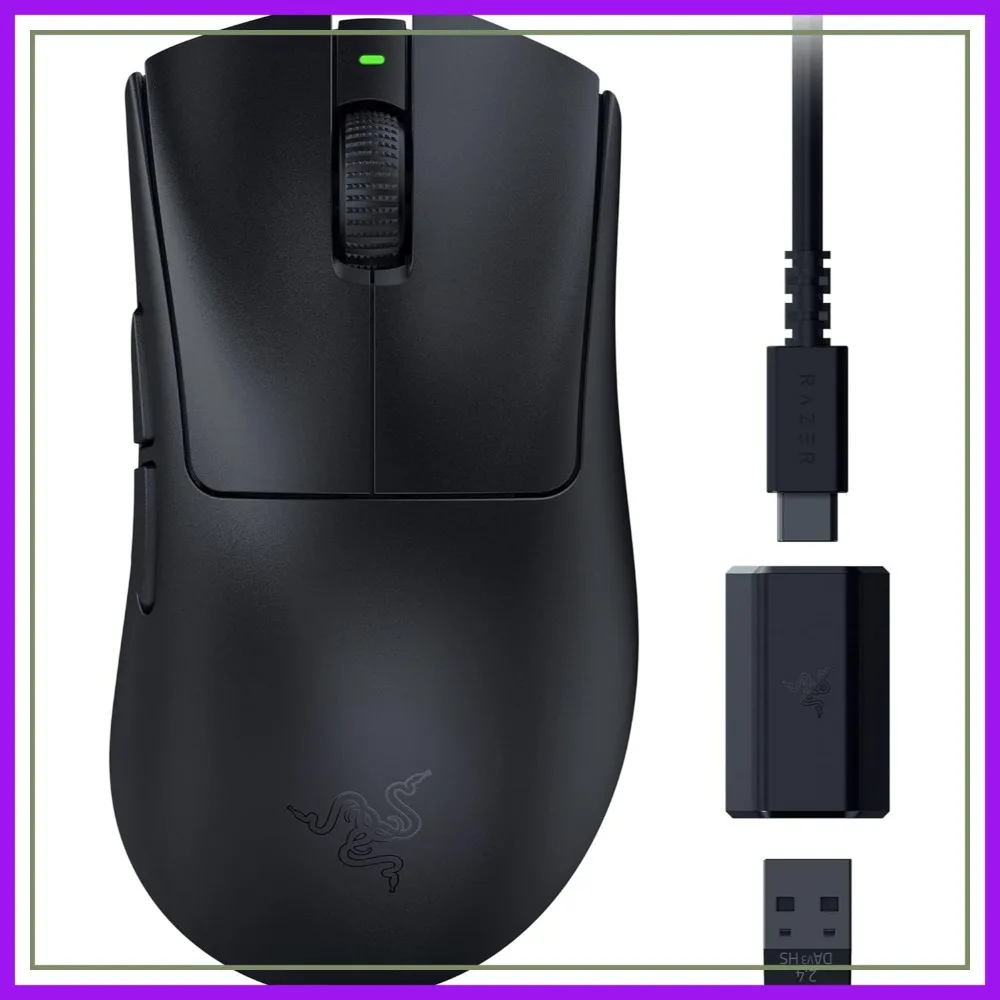 

55g Lightweight Wireless Gaming Mouse: USB C Charging, 100Hr Battery, 26K Optical Sensor, 8 Programmable Controls