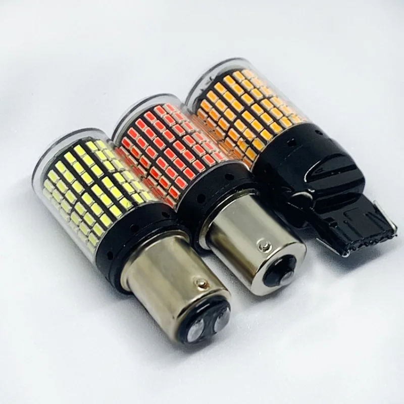 

2 шт. 1156 ba15s светодиодный canbus 3014 144 smd 1157 bay15d p21w/5w 7440 указатель поворота t20 7443 стоп-сигнал 3157 светодиодные фонари заднего хода