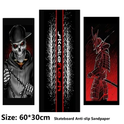 Skull Colorful Dark Pattern Electric Scooter Anti-slip Sticker Sandpaper Skateboard Grip Tape Sheet 60*30cm