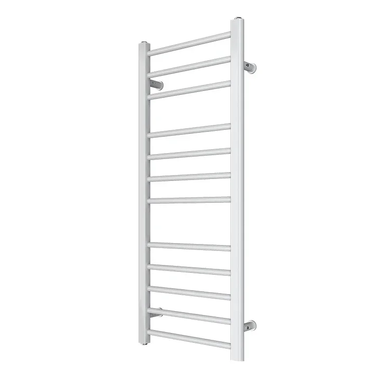 Hot Selling 1200mm X500mm  Vertical White Powder Coating Hot Water Heated Towel Rail for Bathroom