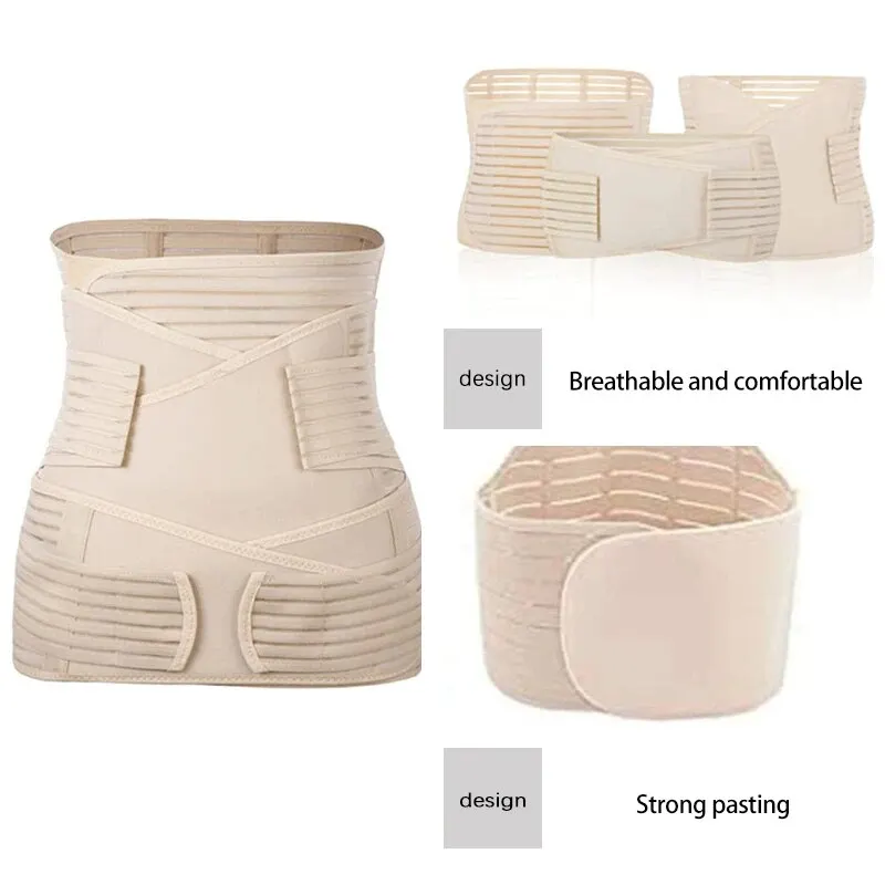 Sexy Bodyshaper Women Shapwear Control Slimming Female Breathablehigh Waist Gastric Girdle Tummy Tuck Pelvic Girdle 3-In-1 Belt