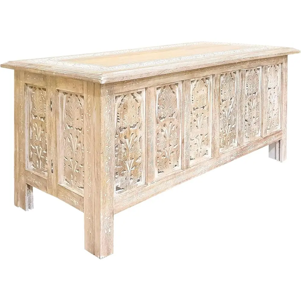 

Recular Coee Table – 36x18 Inch White Wash inish | ern Wooden Center Table or Living Room | Vintage Side Table or Magazines, Boo