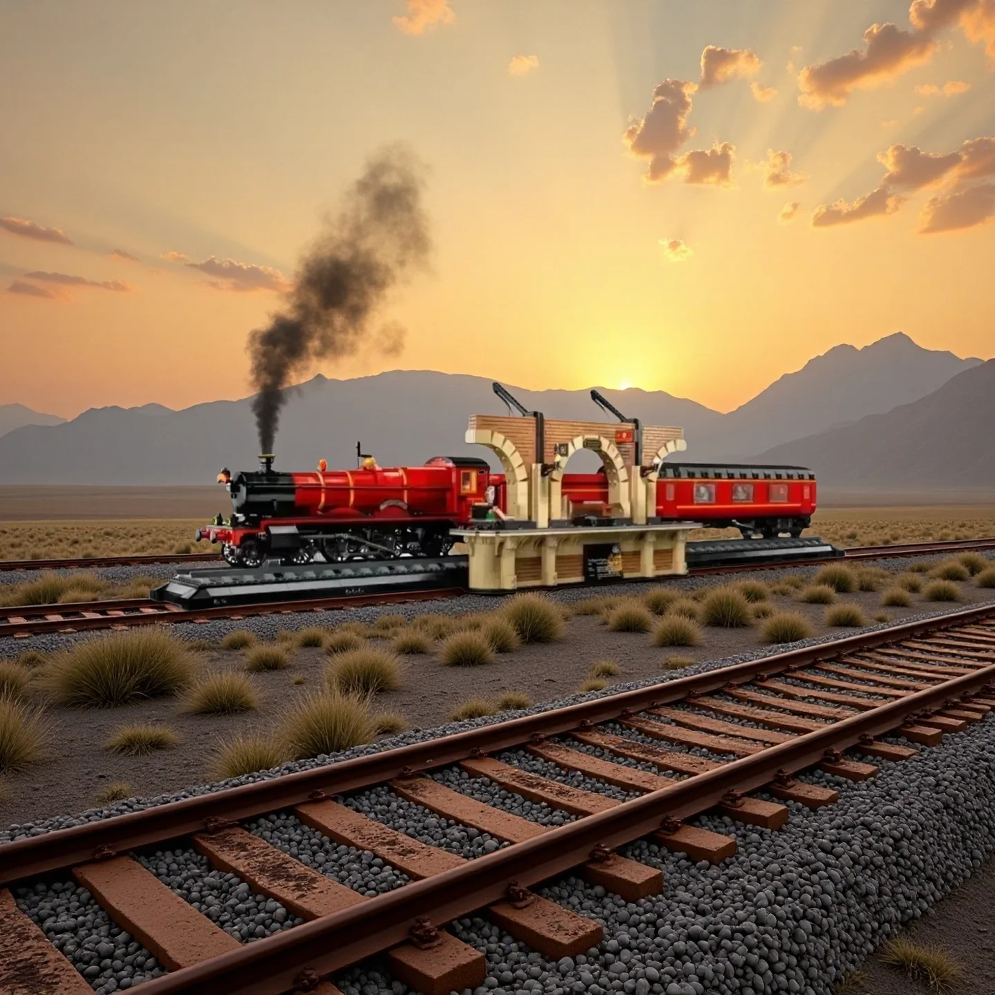 

2025 New Collector's Edition 118cm Hogiwartsed Express Train Building Brick Set with Mini Figis Adult Toy Gift 5129pcs