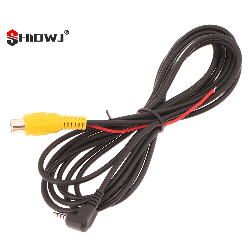 1Pc Video Cable For GPS Navigator Cable RC A To 2.5mm AV Converter Cable Car Rear View Reverse Parking Camera To Car DVR
