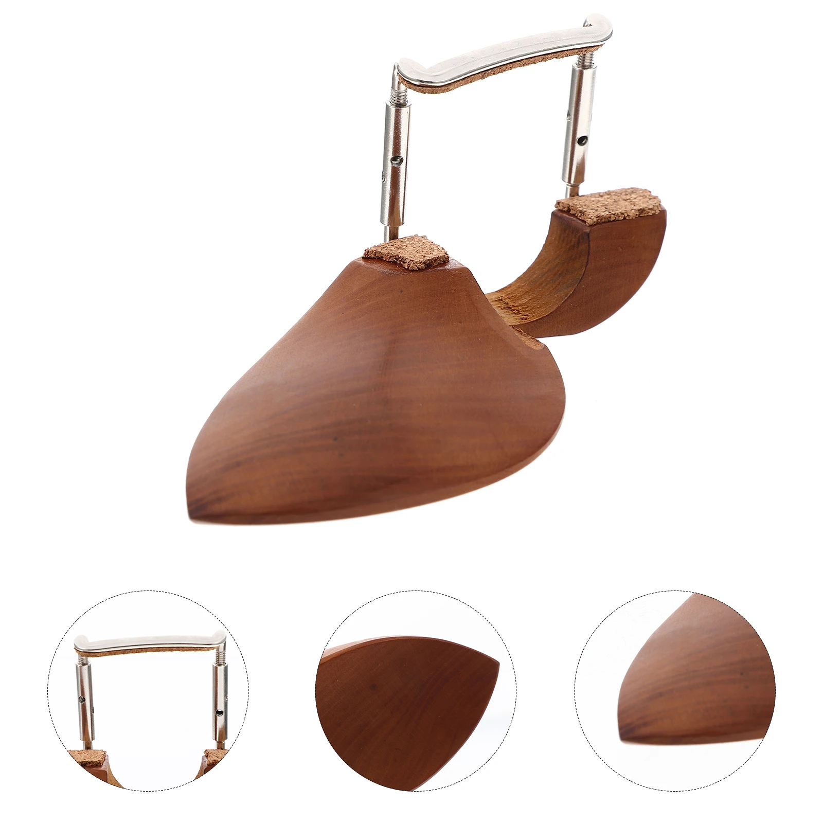 

Jujube Wood Chin Holder Personal Violin Accessory Replacement Accessories Practical Bracket Comfortable Rest Metal Gift Learner