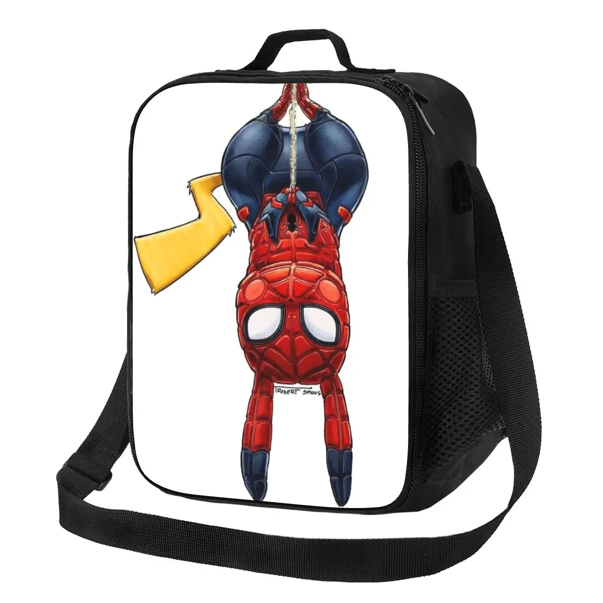 

Custom Bikachus Spider-man Insulated Lunch Bags for School Office Leakproof Cooler Thermal Lunch Box Women Children