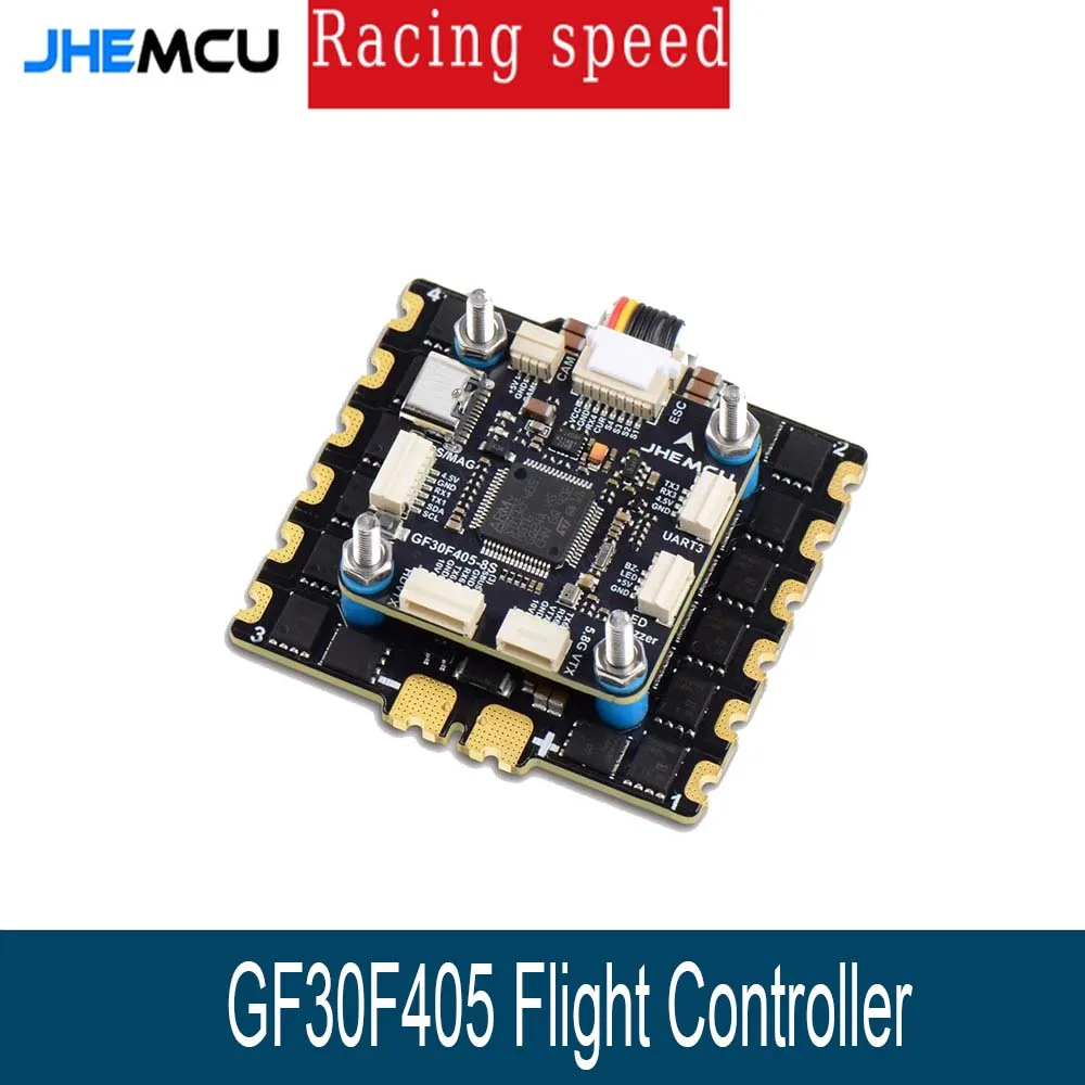 

OverShoot JHEMCU GF30F405 Flight Controller ICM42688P With 90A/ 110A ESC 3-8S Lipo for RC FPV Long Range Drone