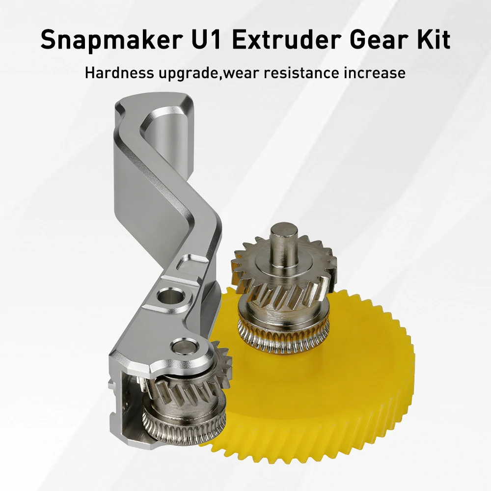 Upgrade-Extruder-Zahnradsatz für Snapmaker U1 SKD11 Gehärteter Stahl Nano-Beschichtete Zähne CNC-Griff POM-Schrägverzahntes Zahnrad für U1 3D-Drucker – Detail 10