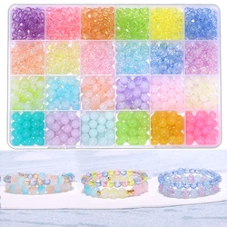 New 8mm Handmade Jewelry Making Glass Beads  Glass BeadsJewelry Earrings Necklaces And Bracelets Making For Girls/Adult/Women