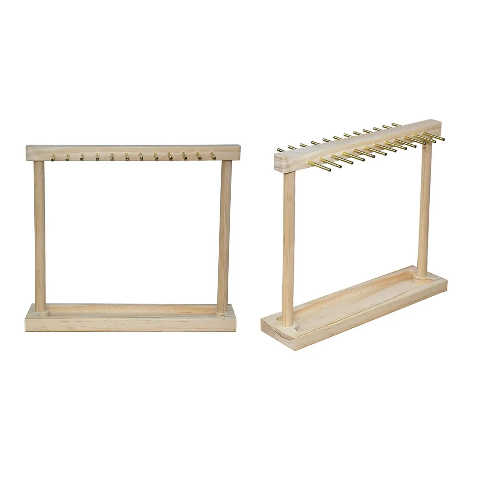 

Countertop Jewelry Organizer Stand Wooden Necklace Holder Display for Chains