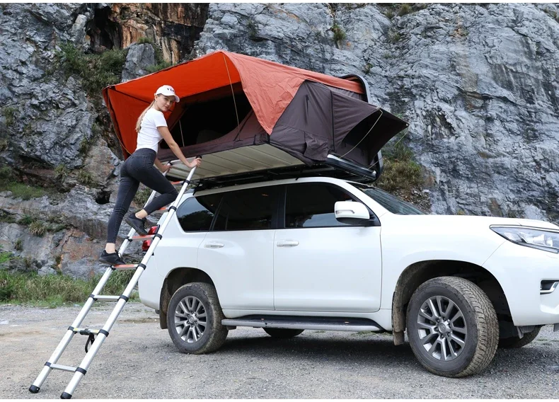 Automatic Outdoor Car Off-road ABS Hard Shell Top Folding Camping SUV Car Roof Tent