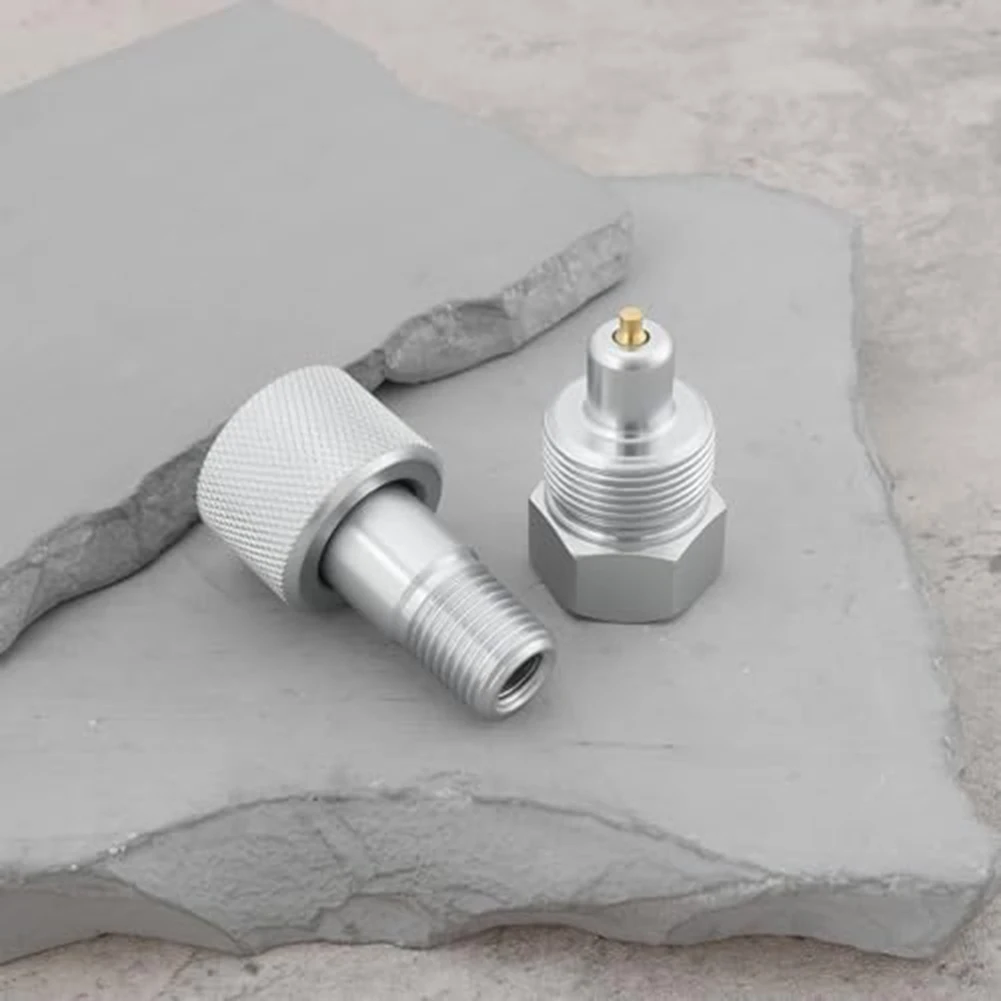 For Jacks For Hydraulic Pumps Silver Hydraulic Coupler Sturdy Hydraulic Quick Connector Quick Connector 6.35mm NPT Connection