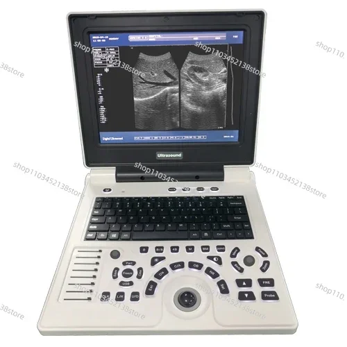 12 Inch LED Screen Black White Animal Notebook Portable Pet Veterinary Ultrasound Scanner USG Machine