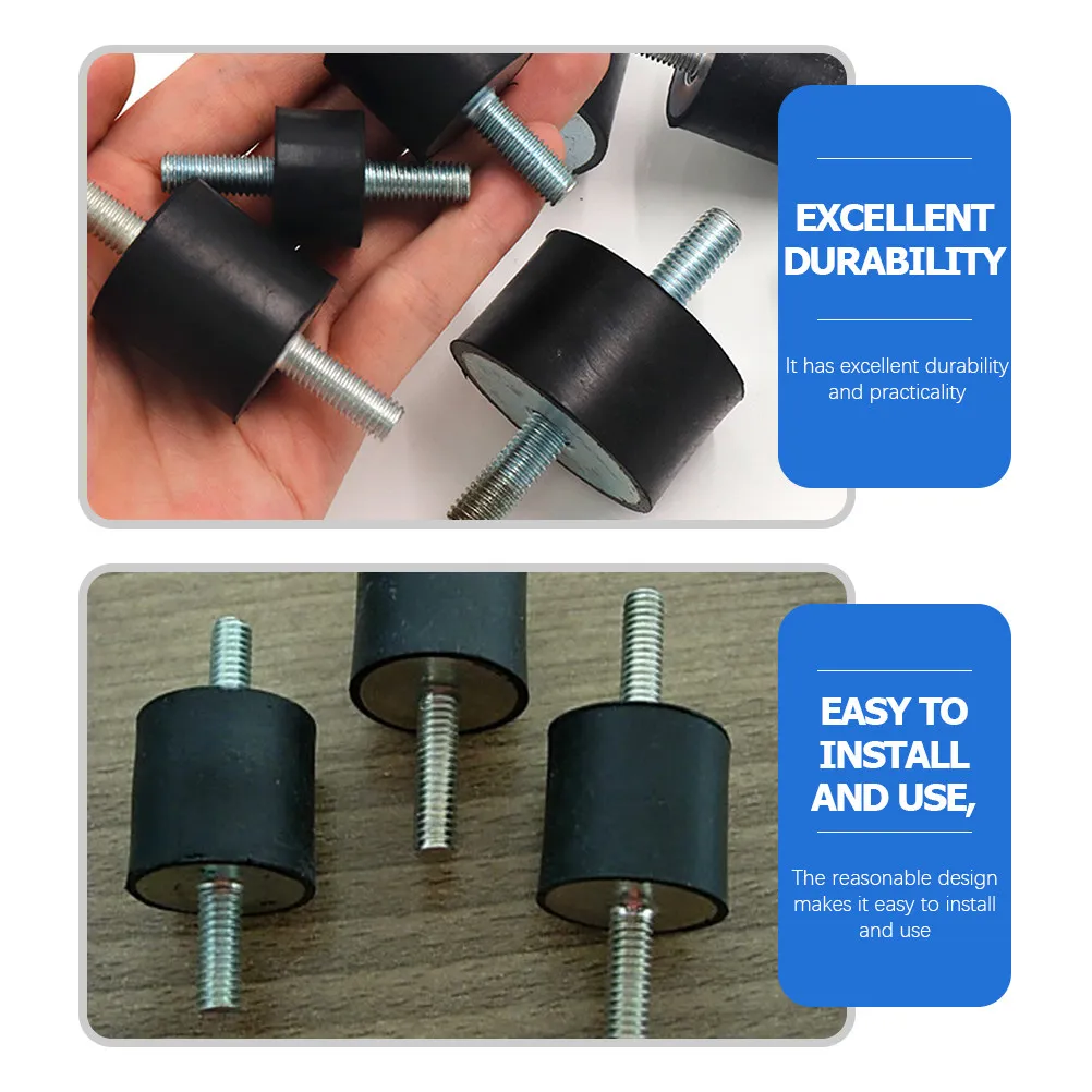4pcs Anti Vibration Rubber Mounts Damping Pads For Air Compressors Water Pumps Refrigerators Rubber Isolator Mounts Mechanical