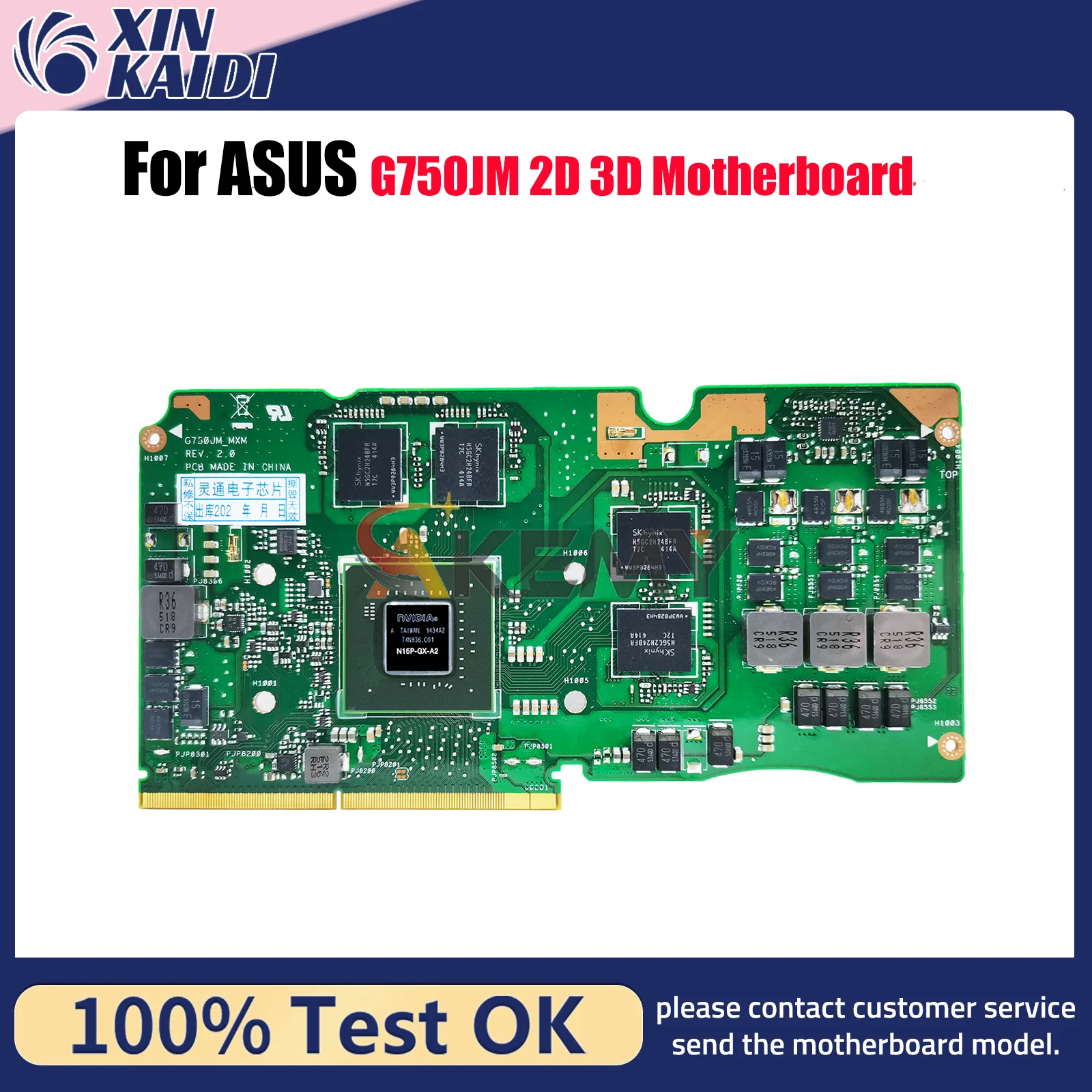 

G750JM Материнская плата для ноутбука ASUS ROG G750JZ G750JY G750JX G750JM G750J G750JW G750JH Материнская плата для ноутбука tests, быстрая доставка stk
