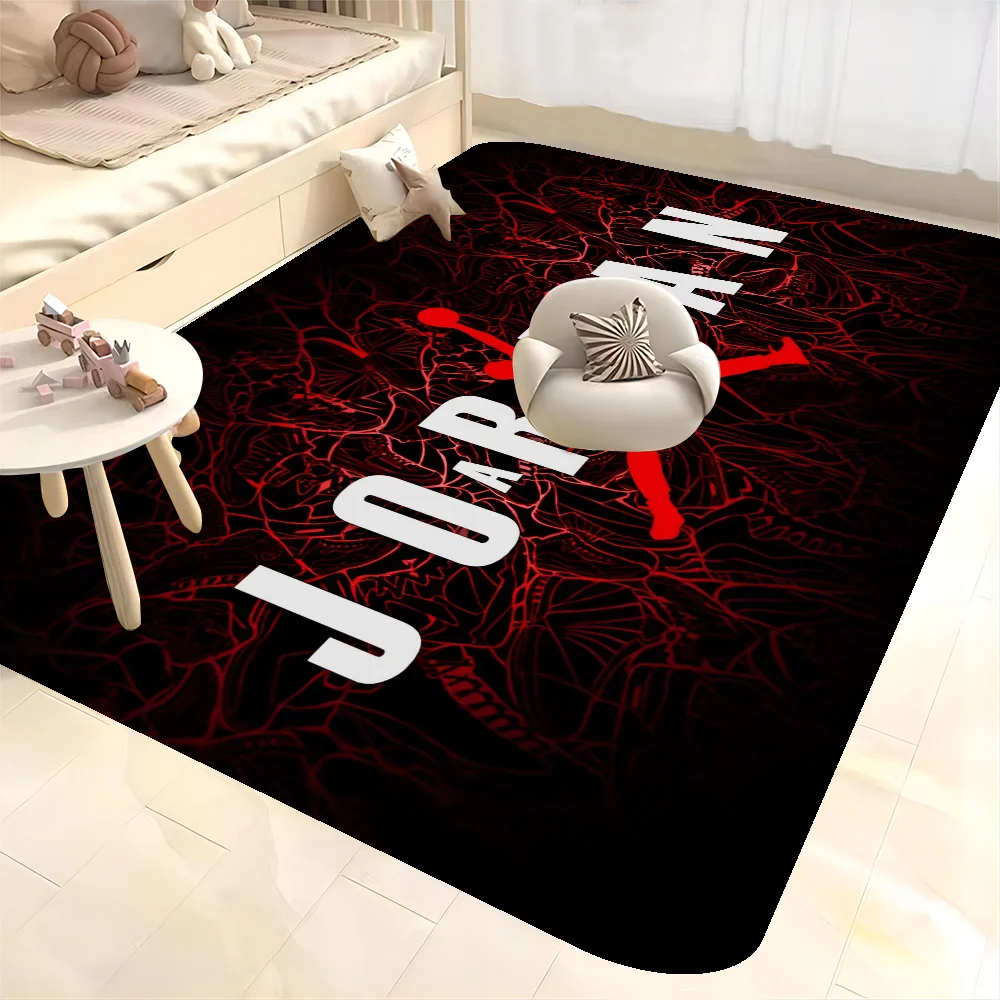 

3D Print Basketball Logo Entrance Door Mat Nordic Style Bedroom Living Room Doormat Home Balcony Anti-Slip Modern Home Decor