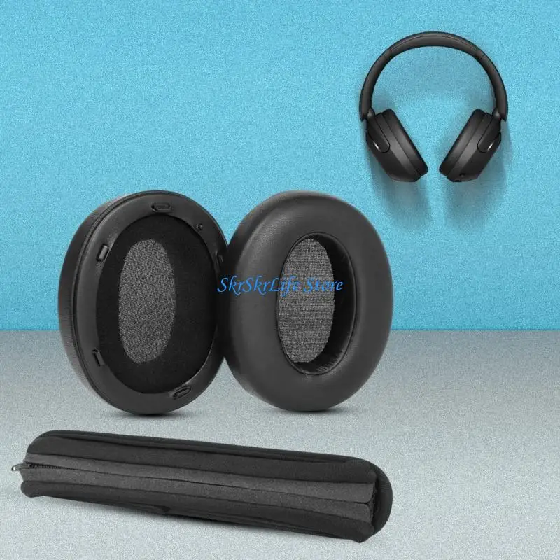 E65E Earpads almohadilla oídos Soft Spong Cushions Dadandas para auriculares WH-XB910N