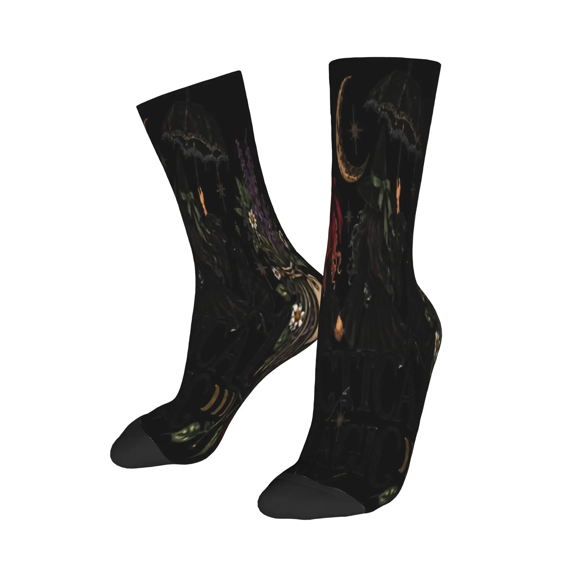 Unisex Practical Magic Witchcraft Witch Sisterhood Gothic Black Cat Merch Socks  Sweat Absorbing Socks Cute For Party Wear