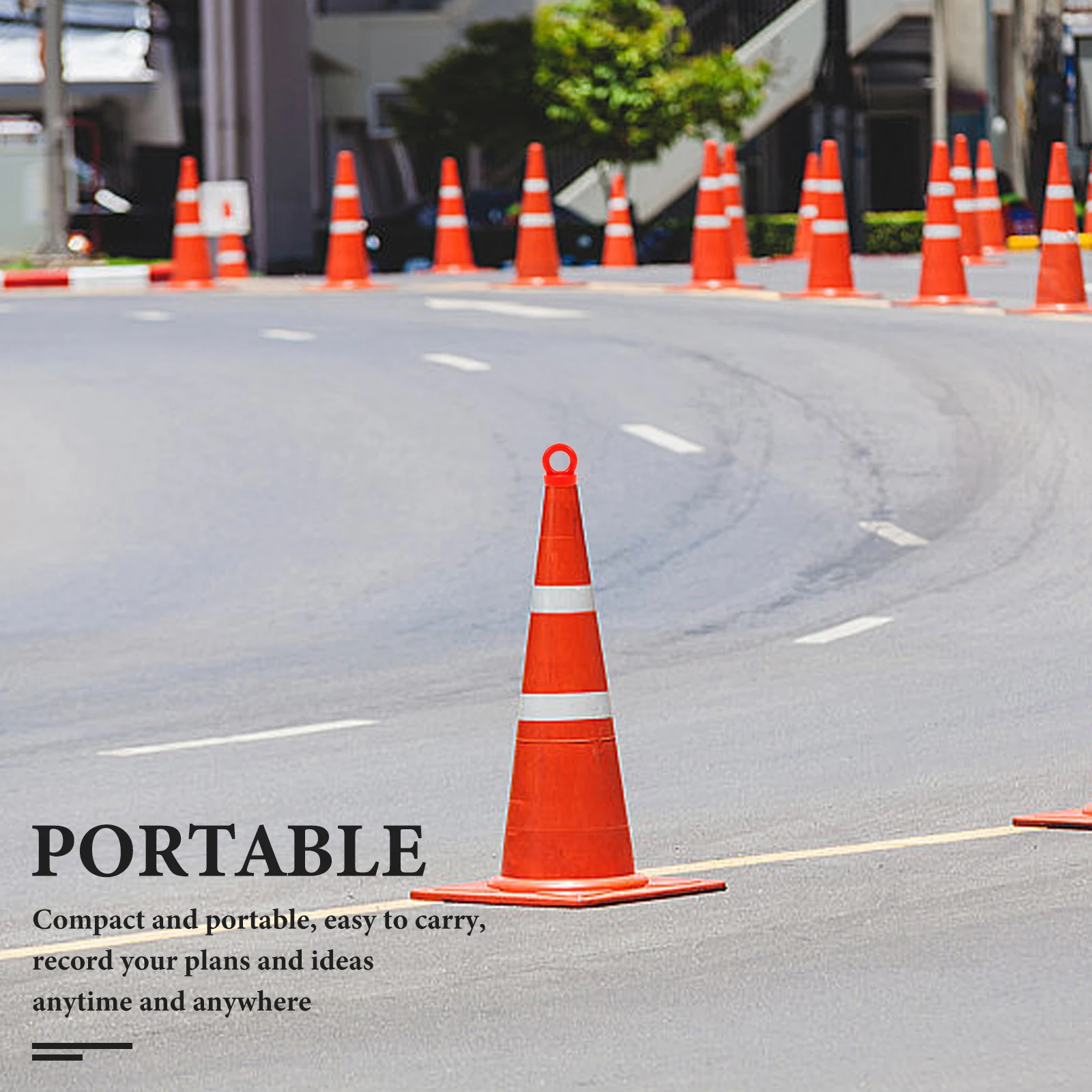 

4 Pcs Plastic Warning Post Caps Outdoor Guardrail Covers Round Column Accessories Connection Safety Protector