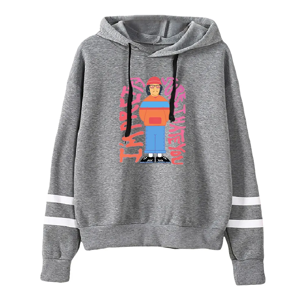 Pop Singer Cuco Merch Unisex Pocketless Parallelle Bars Mouw Sweatshirt Vrouwen Heren Hoodie Casual Stijl Mode Kleding