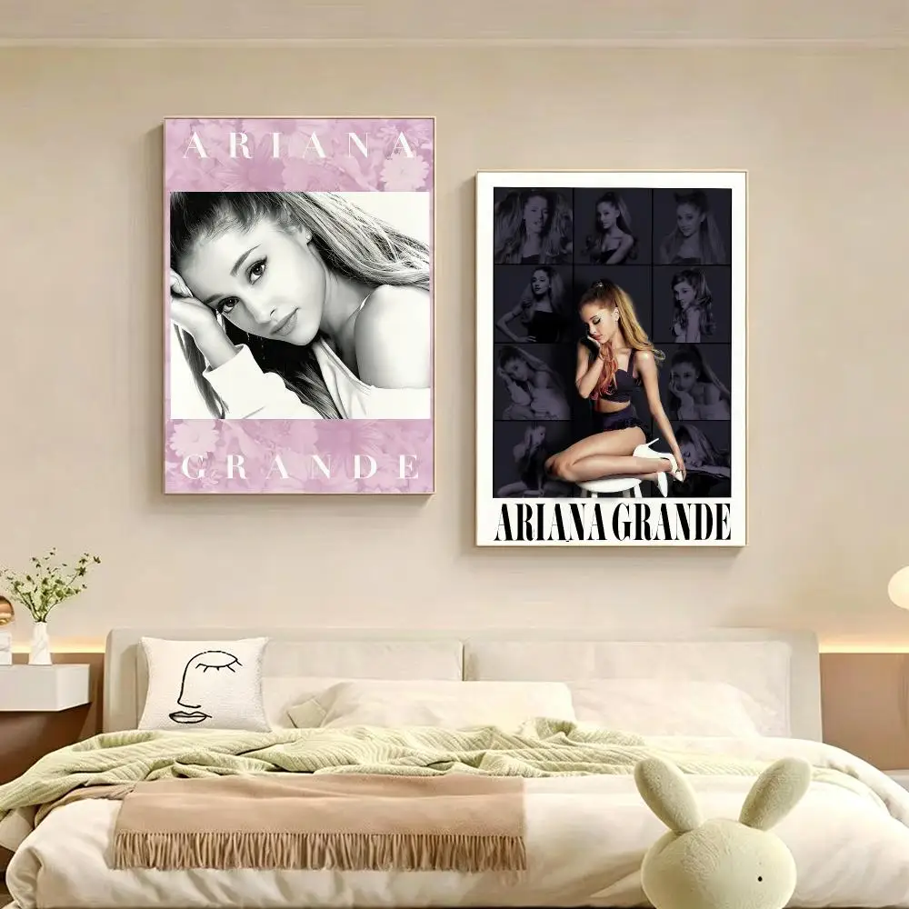 Person Ariana Grande Poster Poster Multiple Sizes  frameless Creamy Style Wall Art Home Decor For Living Room Bedroom gift