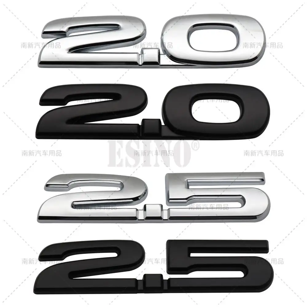 New Car Styling 3D 2.0 2.5 Skyactive Metal Chrome Zinc Alloy Emblem Car Body Badge Sticker for Mazda 3 CX-3 CX-5 RX-8 RX-5