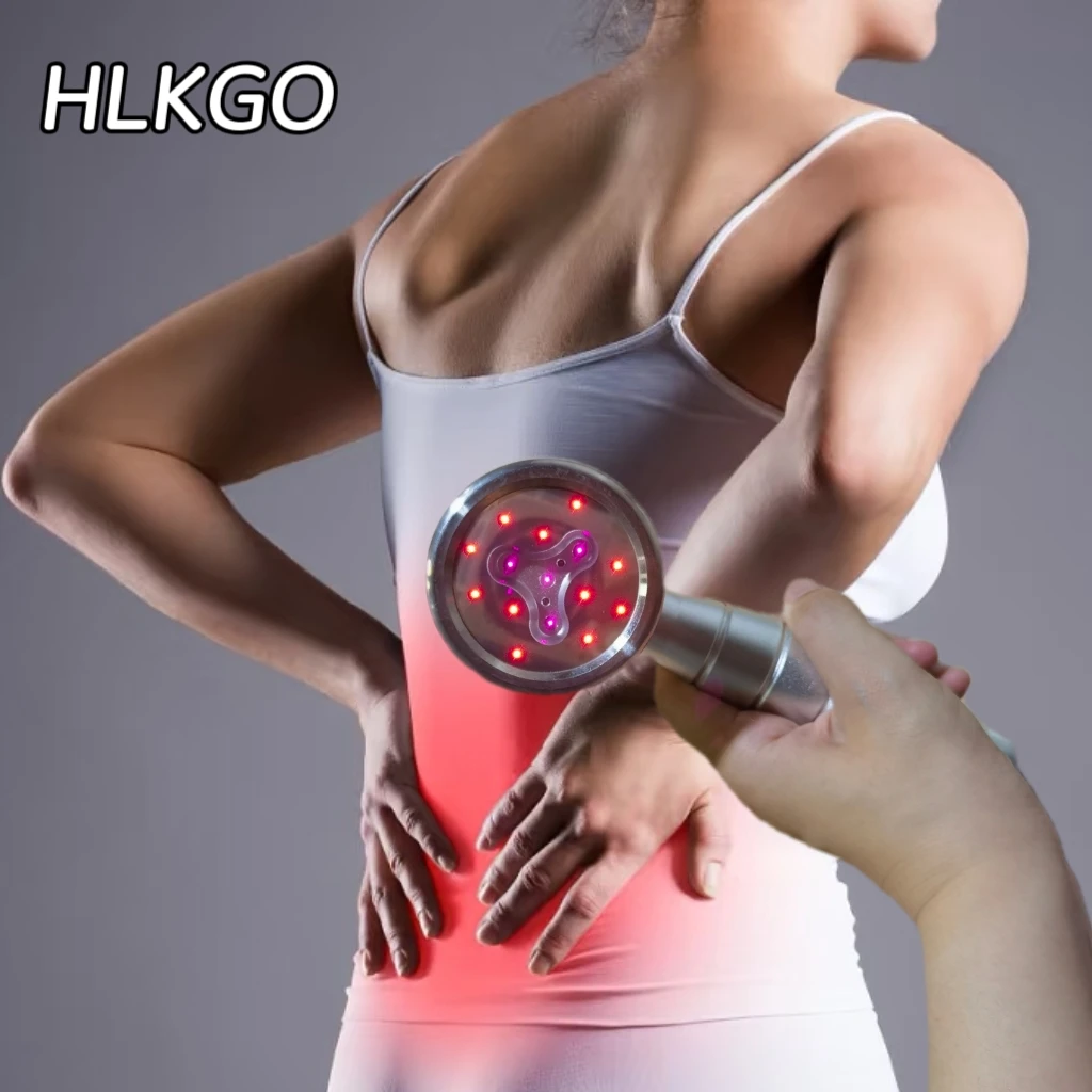 

HLKGO 650nm 808nm Dual Wave Cold Laser Therapy Device Treat Carpal Tunnel, Knee Ligament Injuries for Human & Animal Pain Relief