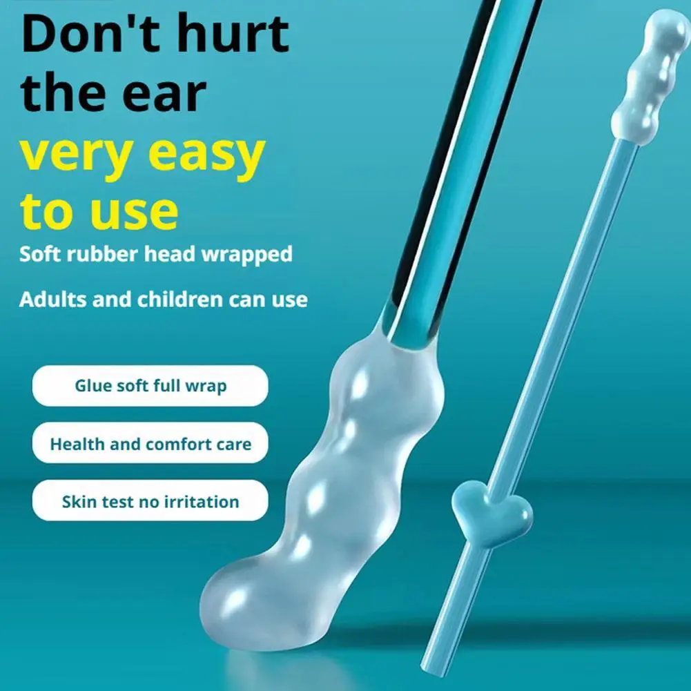 

24Pcs Silicone EarWax Remover Sticky Ear Picks Disposable Adhesive Earpick S/L Reusable Ear Cleaner For Kids Adults Ear Cleaner