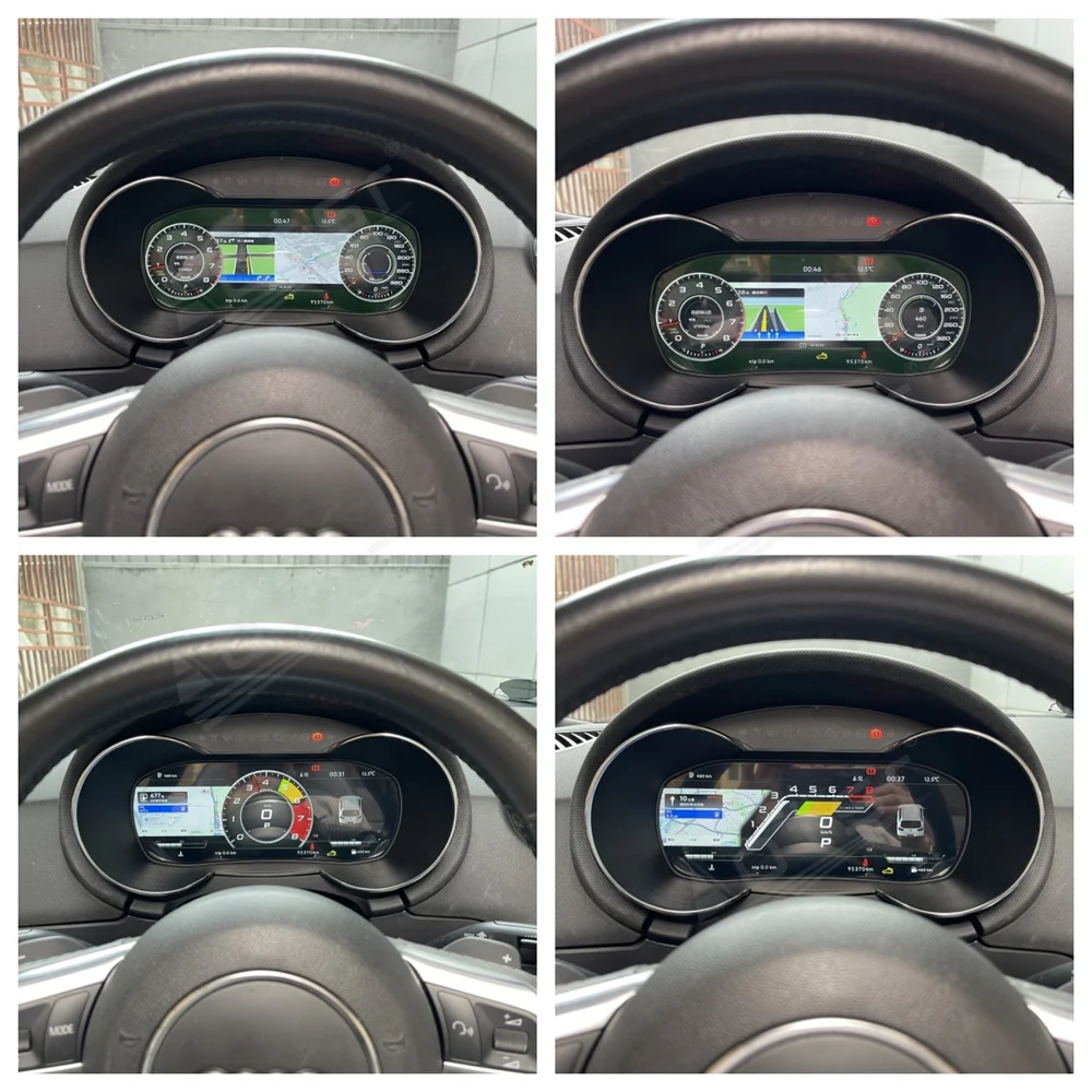 

For AUDI TT 2006 - 2014 Android Car Digital Cluster LCD Dashboard Instrument Virtual Cockpit Panel Speedometer