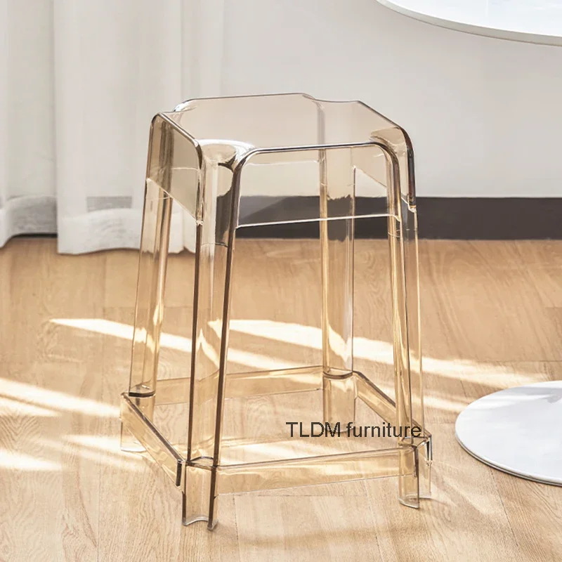 

Acrylic Student Bar Chairs Mini Transparent Garden Dining Bar Chairs Comfortable Fauteuils De Salon Balcony Furniture Fg27