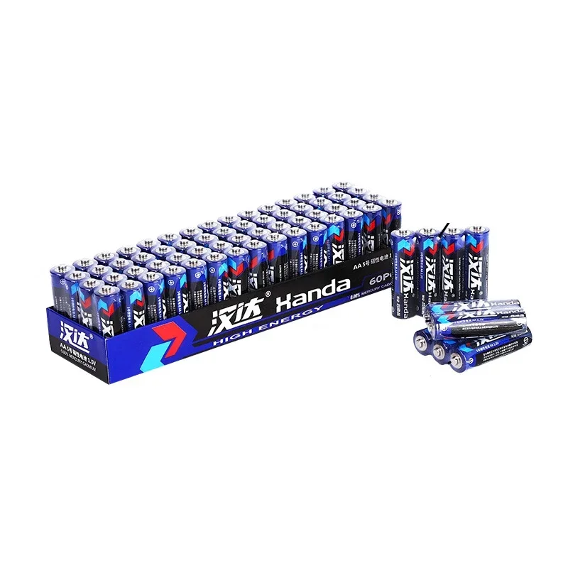 1.5V Black Blue Battery Black Blue AA 60PCS/Boxed  Carbon Zinc Manganese Cell Disposable Battery Flash Wireless Mouse Keyboard