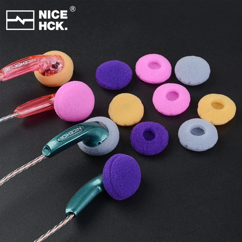 NICEHCK 24/48 قطعة بطانة للأذن الإسفنجية نصف وسادة كاملة سماعات الأذن 18 مللي متر شقة الرأس ياربود رغوة يغطي استبدال اكسسوارات أطقم
