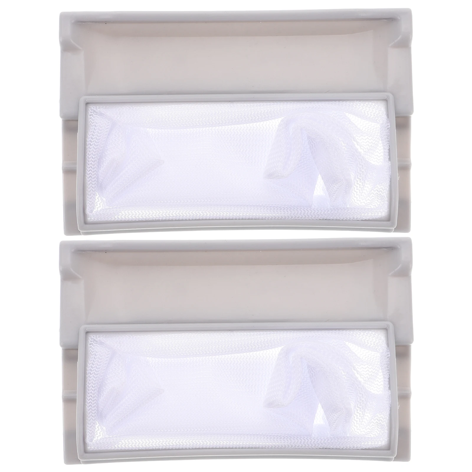 

2 Pcs Washing Machine Filter Screen Drain Hose Hair Net Bag for Dryer Catcher Nut Plastic Laundry Mesh Travel