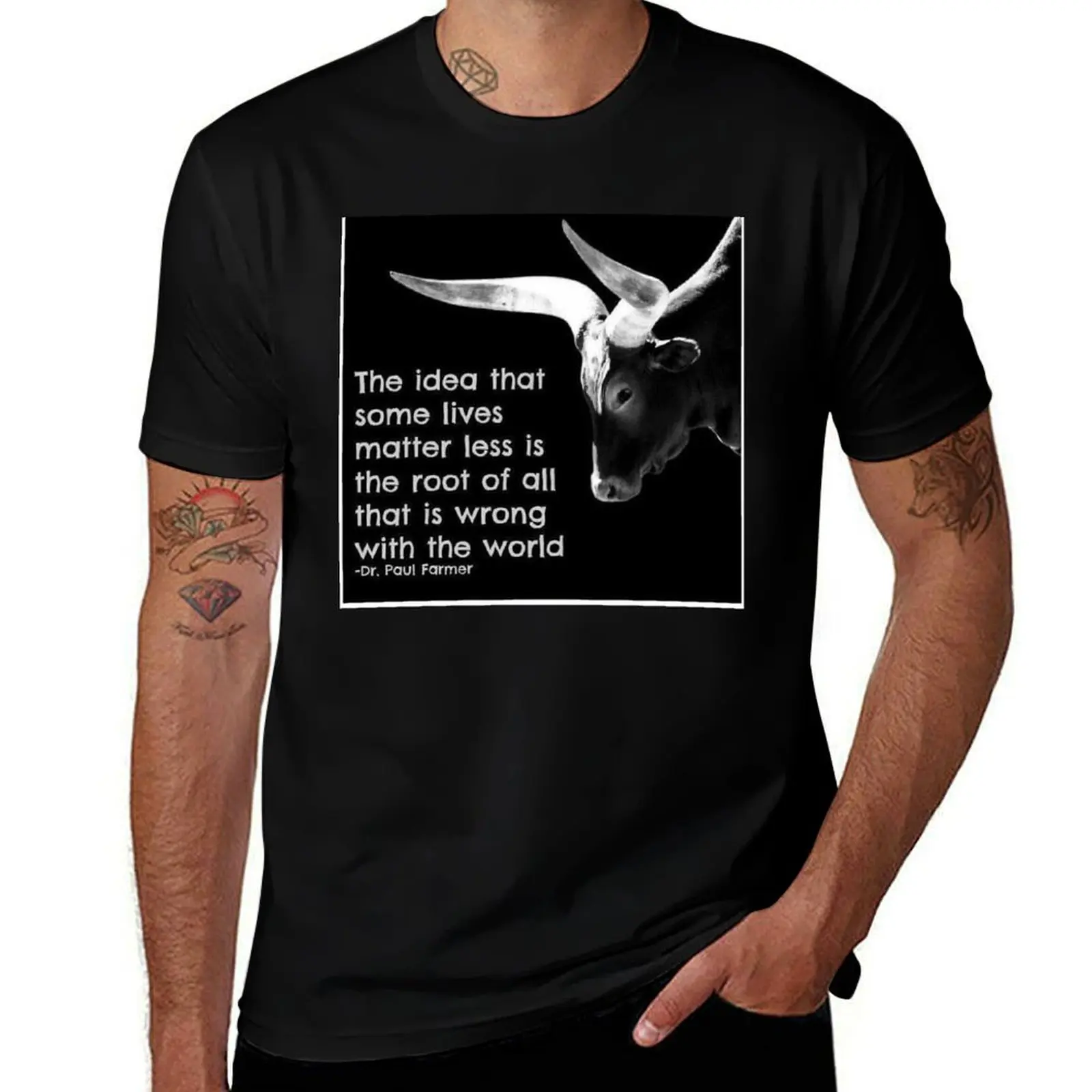 The Idea That Some Lives Matter Less Is The Root Of All That Is Wrong With The World - RIP Dr Paul Farmer 1959 - 2022 T-Shirt