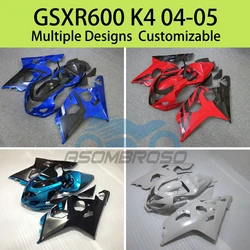 Fit for SUZUKI GSXR 600 750 K4 2004 2005 Motorcycle Fairings Aftermarket ABS Injection Fairing Kit GSXR600 GSXR750 04 05