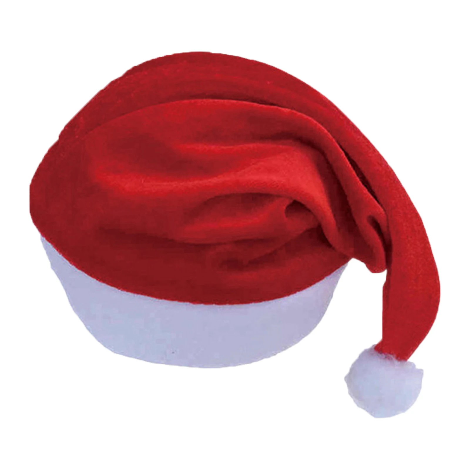 Cappello da Babbo Natale unisex per adulti 1 pezzo Cappello da Babbo Natale classico per le vacanze per la festa di Capodanno Copricapo Giochi di ruolo Costumi Accessori