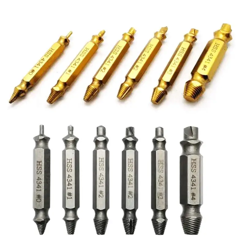 Damaged Screw Extractor Set HSS Drill Bit Stripped Broken Remover Small Easily Quickly Take Out Kit Easy Demolition Power Tools